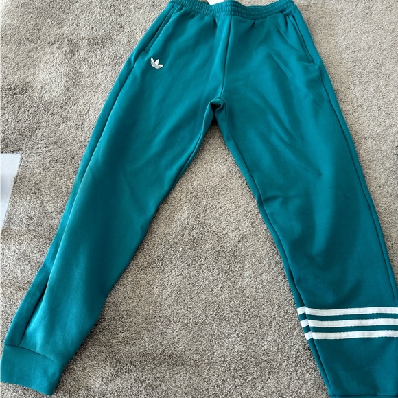 Adidas original 3-stripe teal tracksuit set size women’s small - Picture 4 of 8